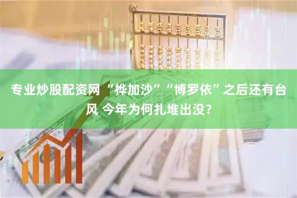 专业炒股配资网 “桦加沙”“博罗依”之后还有台风 今年为何扎堆出没？